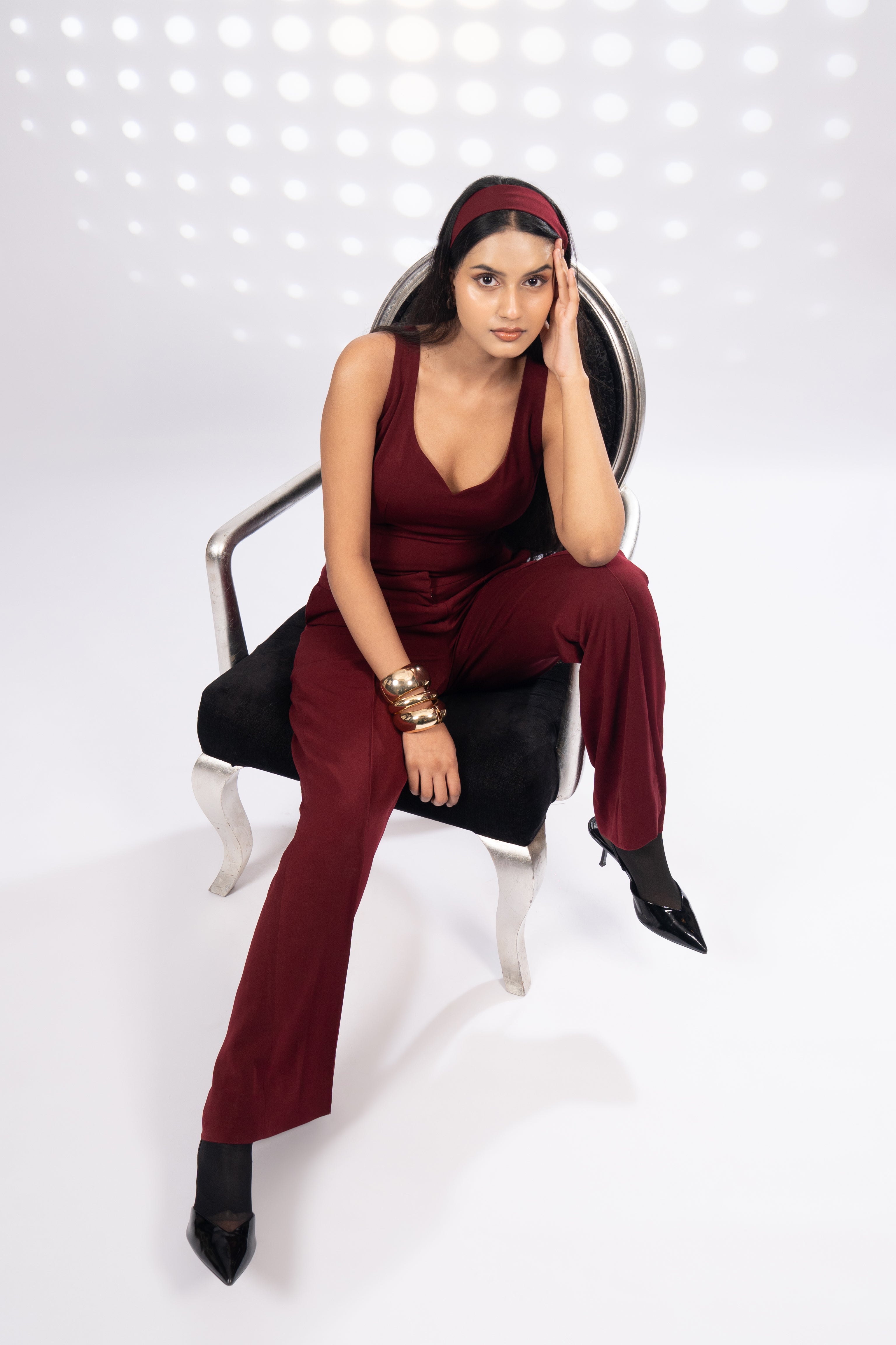 Clockout Maroon Bodysuit
