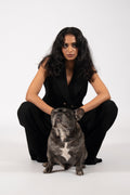 Powerhouse Asymmetric Black Waistcoat