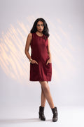 Got the Memo Maroon Dress
