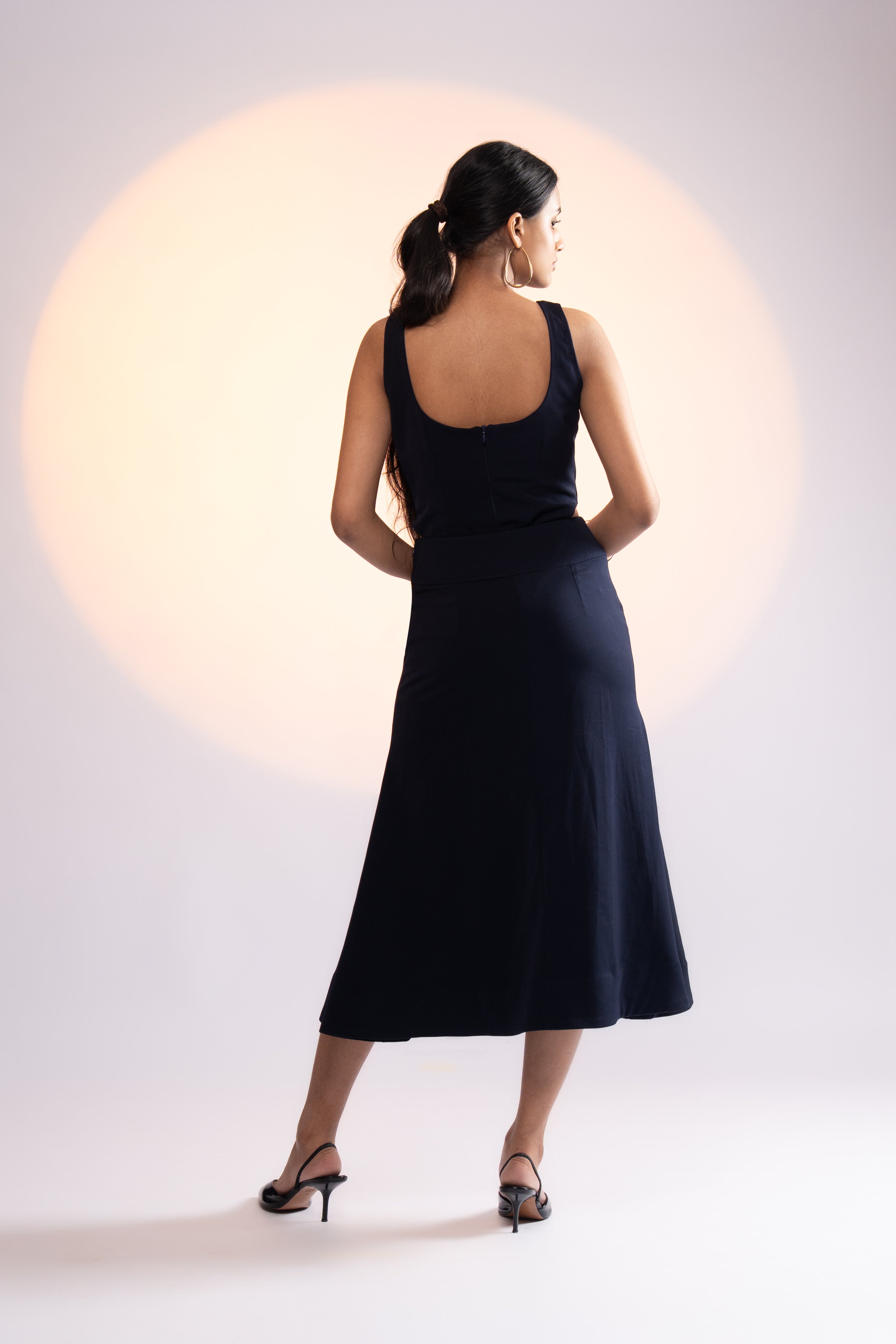 Clockout Navy Blue Bodysuit